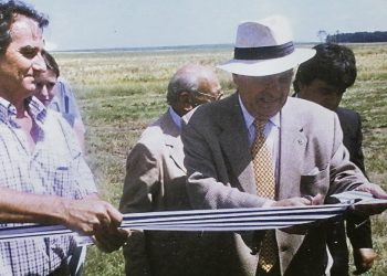 Una nueva inauguración de la cosecha de arroz