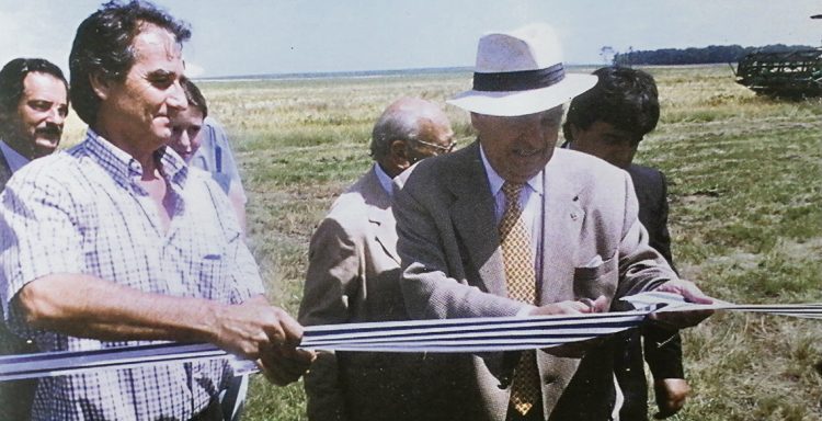 Una nueva inauguración de la cosecha de arroz