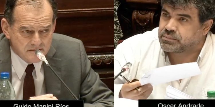 Manini y Andrade se cruzaron sobre injerencia de organismos internacionales