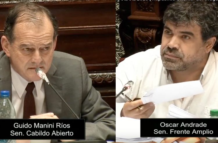 Manini y Andrade se cruzaron sobre injerencia de organismos internacionales