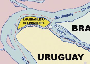 El Río Uruguay y los límites con Brasil en la triple frontera