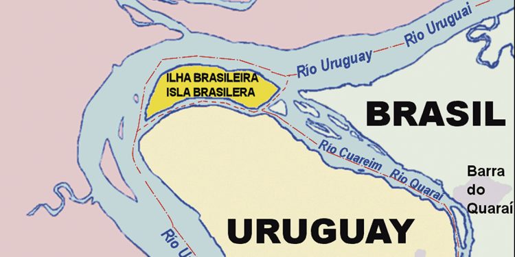 El Río Uruguay y los límites con Brasil en la triple frontera