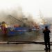 Incendio de barco surcoreano en el puerto