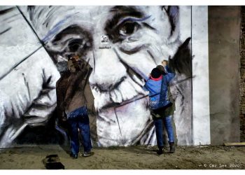 Mural Mario Benedetti en Paso de los Toros