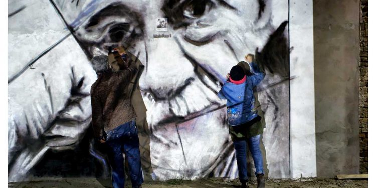 Mural Mario Benedetti en Paso de los Toros