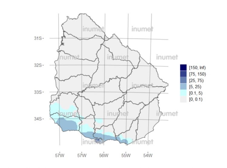 Lluvias en el sur fueron de 28mm máximo, bienvenidas, pero insuficientes