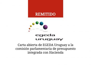 Carta abierta de EGEDA Uruguay a la Comisión parlamentaria de Presupuesto integrada con Hacienda