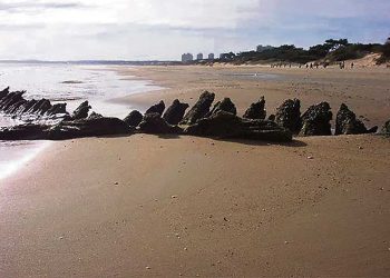 En la costa uruguaya hay una historia de muchos naufragios