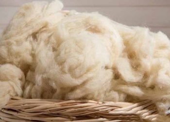 Leve caída de la lana que mantiene estabilidad