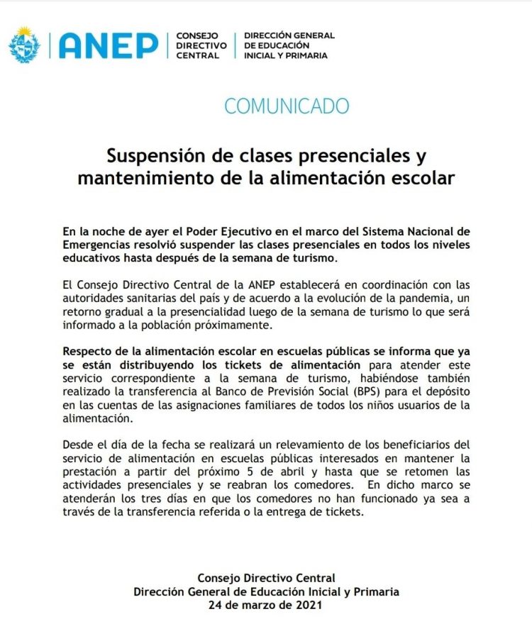 “Ya se están distribuyendo tickets” para la alimentación escolar
