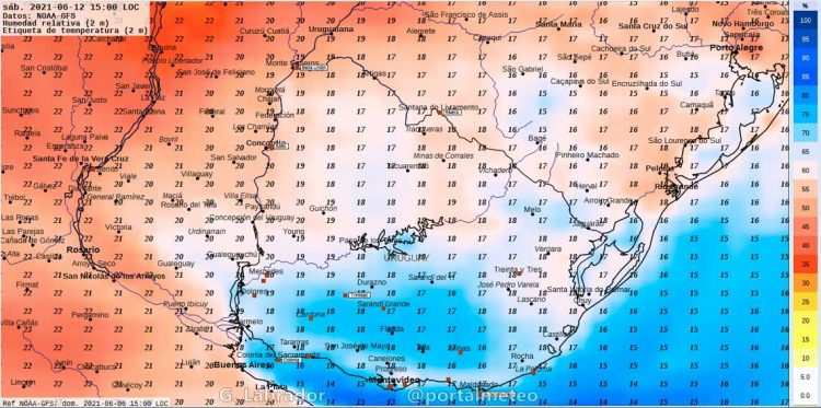 Continúa el frío, la humedad y cielos nubosos con períodos de cubierto