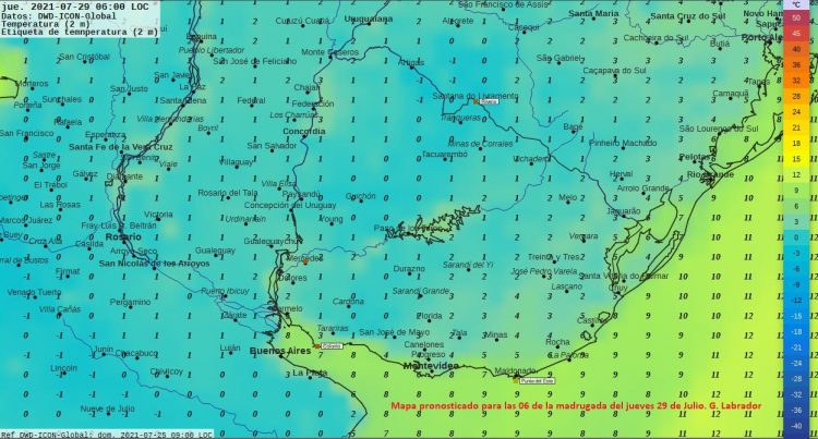 Frío Polar, vientos fuertes, y heladas caracterizan la última semana de Julio