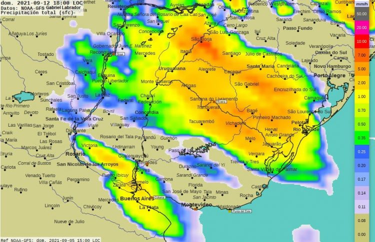 Semana inestable con tormentas, precipitaciones y vientos algo fuertes