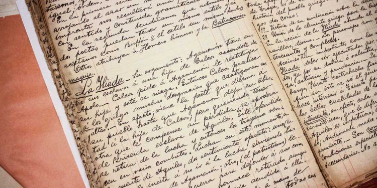 Apuntes de clase de literatura de Rodó: un testimonio de la educación en Uruguay