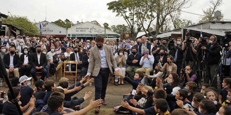 “Tenemos fe en el productor uruguayo”, dijo el presidente Lacalle en la Expo Salto