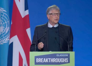 Bill Gates durante la Conferencia Mundial del Clima (COP26) en Glasgow (Reino Unido).