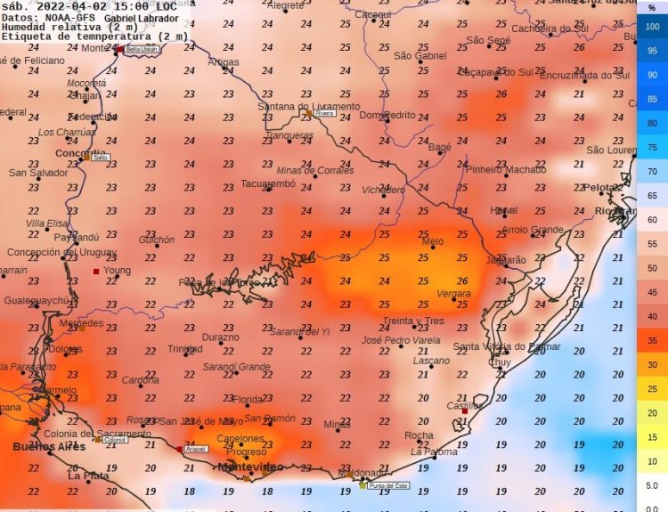 Con vientos algo fuertes del Suroeste bajan las temperaturas desde la noche del martes