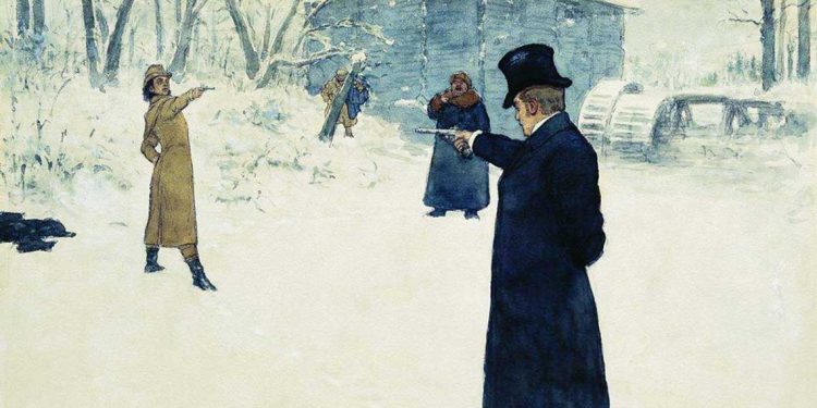 Pushkin y la mujer hermosa