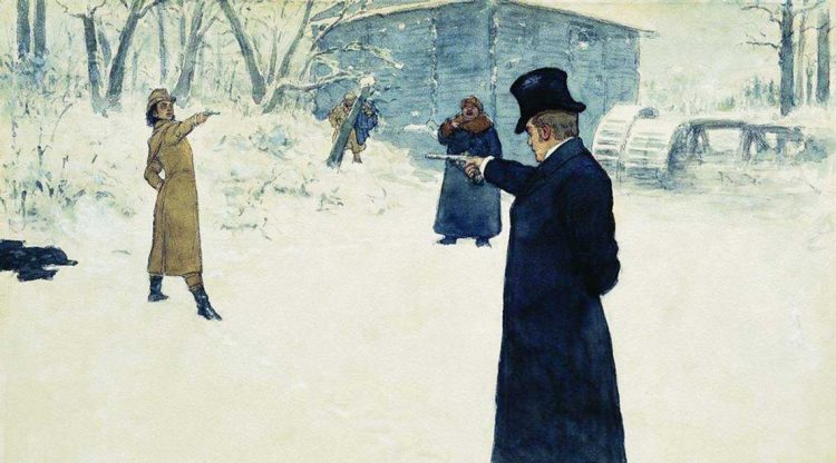 Pushkin y la mujer hermosa