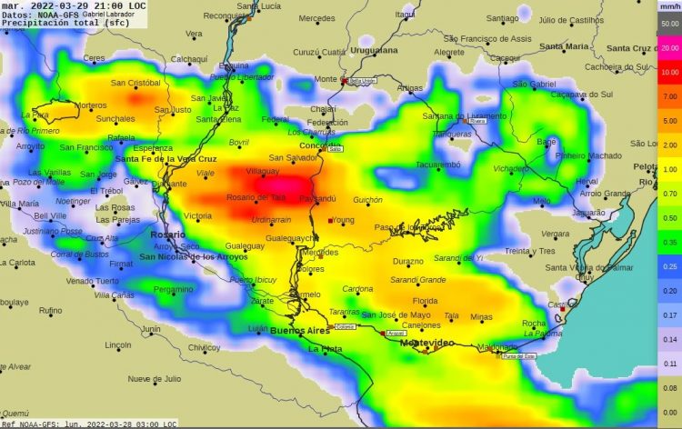 Con vientos algo fuertes del Suroeste bajan las temperaturas desde la noche del martes