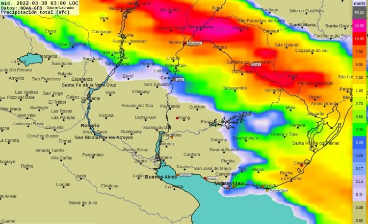 Con vientos algo fuertes del Suroeste bajan las temperaturas desde la noche del martes