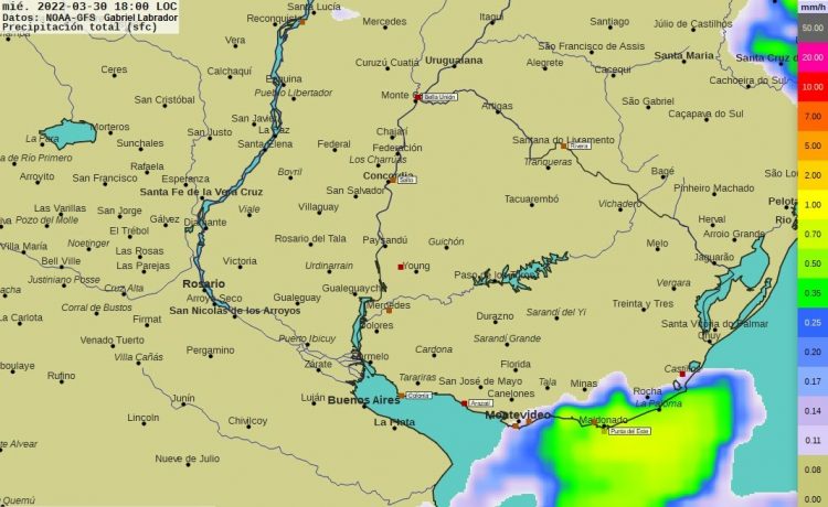 Con vientos algo fuertes del Suroeste bajan las temperaturas desde la noche del martes