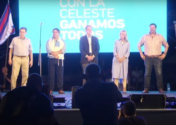 En un acto conjunto, la coalición cerró la campaña del No en Montevideo