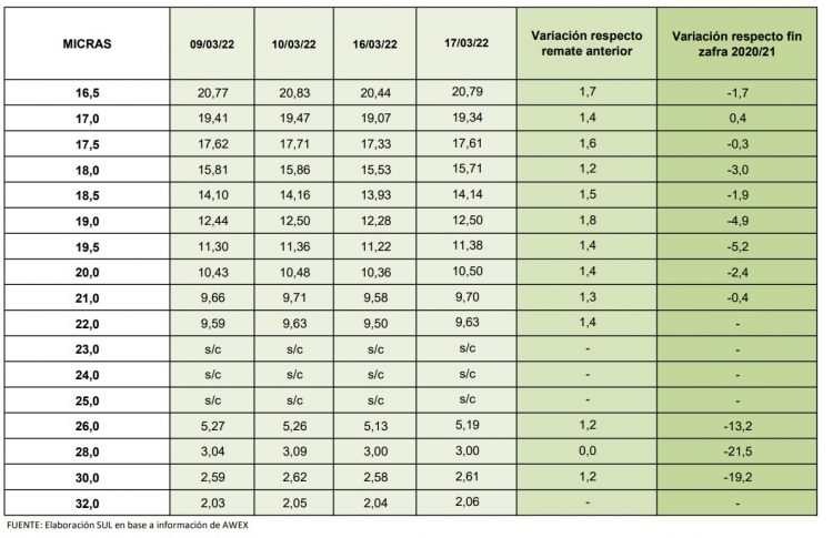El precio de la lana bajó levemente y mantiene la estabilidad