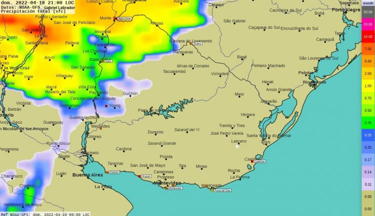 Pronostico del tiempo para Semana Santa, Criolla y de Turismo en Uruguay