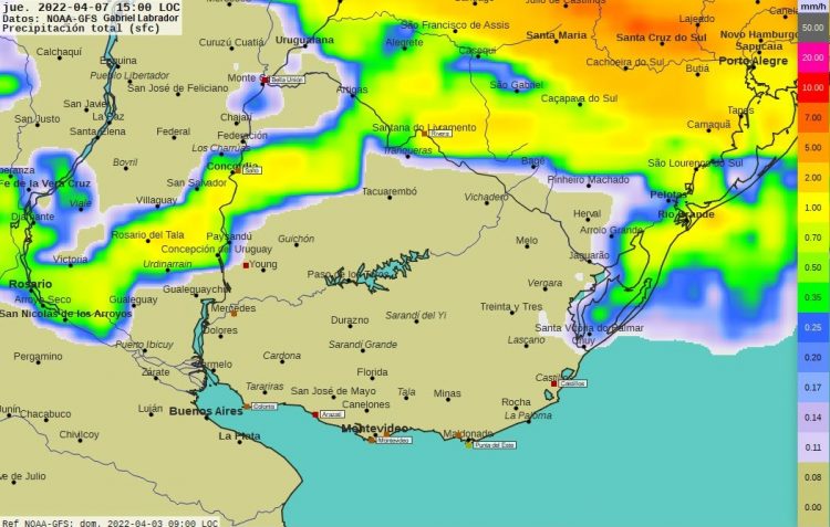Semana inestable, principalmente al Norte del Río Negro
