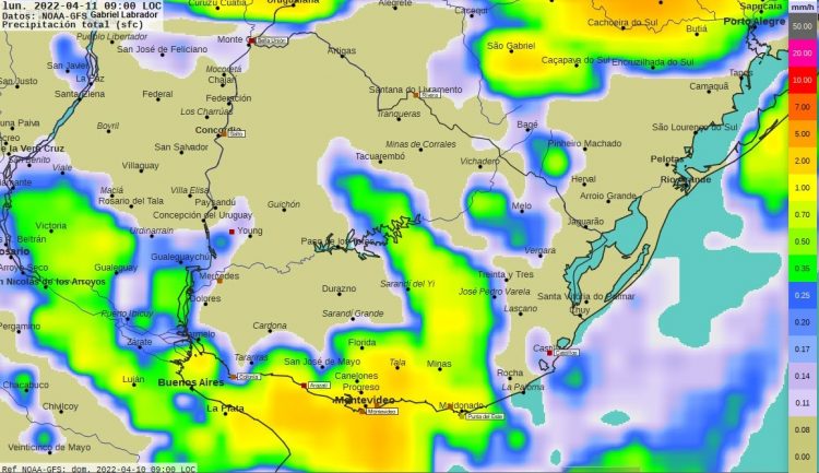 Pronostico del tiempo para Semana Santa, Criolla y de Turismo en Uruguay