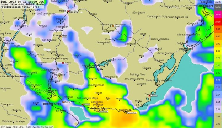 Pronostico del tiempo para Semana Santa, Criolla y de Turismo en Uruguay
