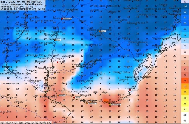 Semana inestable, principalmente al Norte del Río Negro