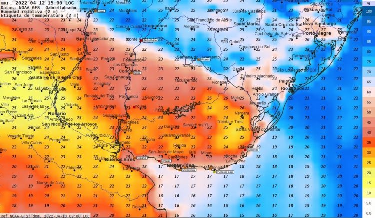 Pronostico del tiempo para Semana Santa, Criolla y de Turismo en Uruguay