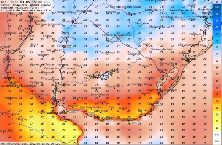 Semana inestable, principalmente al Norte del Río Negro