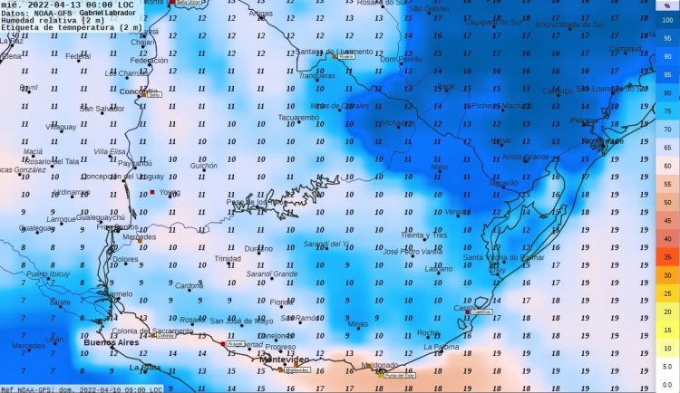 Pronostico del tiempo para Semana Santa, Criolla y de Turismo en Uruguay