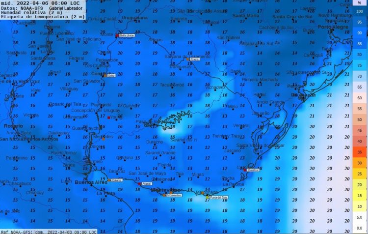 Semana inestable, principalmente al Norte del Río Negro