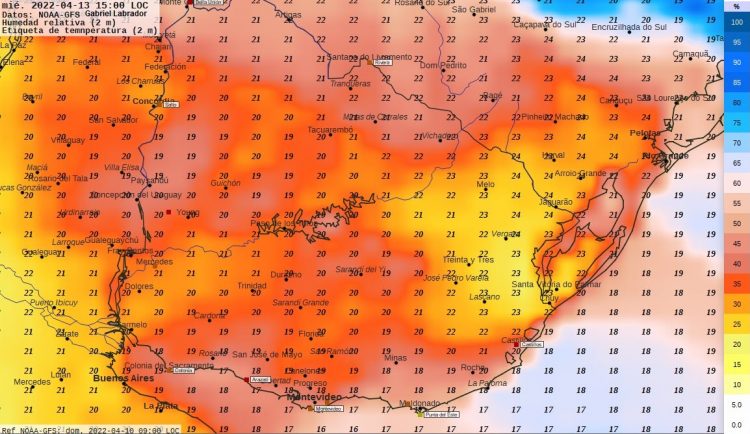 Pronostico del tiempo para Semana Santa, Criolla y de Turismo en Uruguay