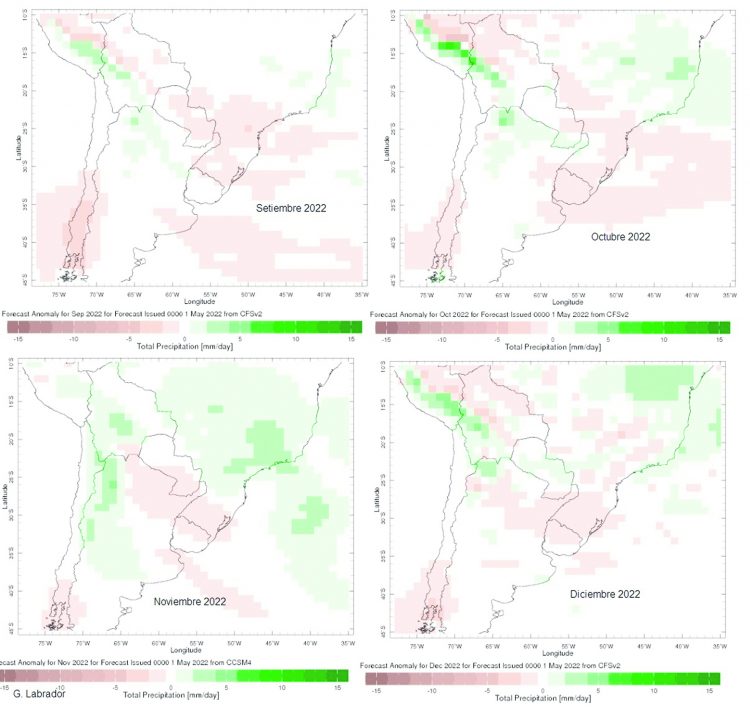 Próximo invierno y primavera tendrán lluvias por debajo de lo normal