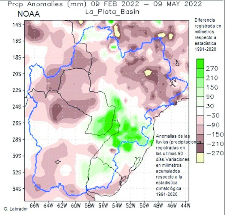 Próximo invierno y primavera tendrán lluvias por debajo de lo normal