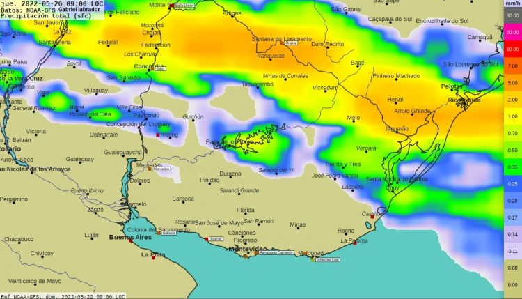Semana con eventos de tormentas, lluvias y Sudestada