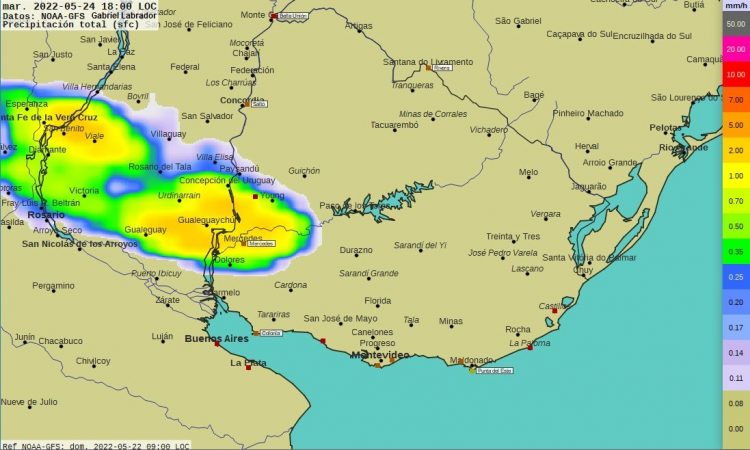 Semana con eventos de tormentas, lluvias y Sudestada