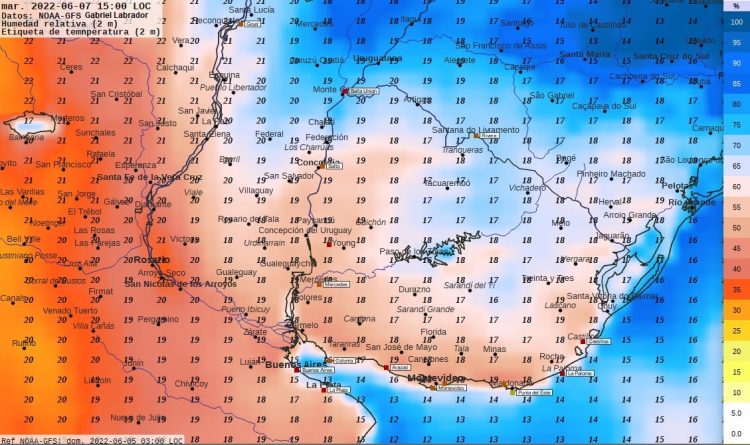 Semana fría, húmeda y nubosa con algunas precipitaciones