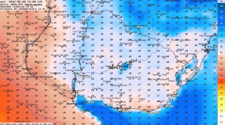 Semana fría, húmeda y nubosa con algunas precipitaciones