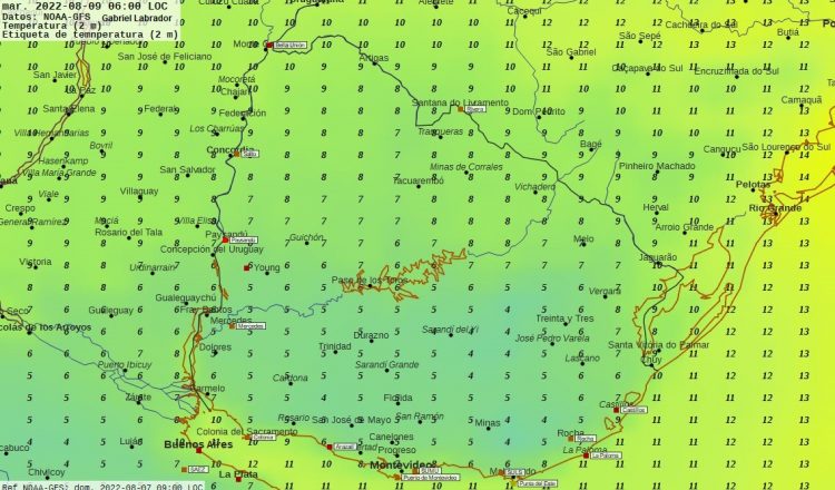 El frío continúa hasta el jueves con pasajes de nubosidad