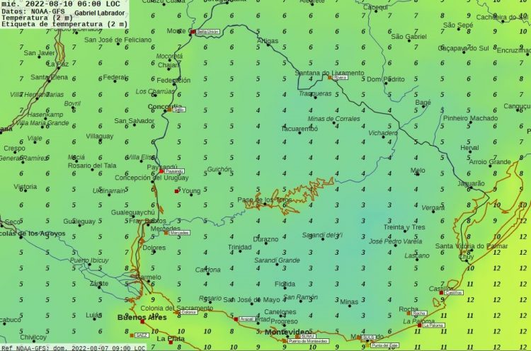 El frío continúa hasta el jueves con pasajes de nubosidad