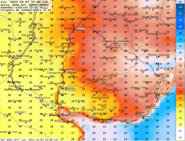 Probabilidad de tormentas y lluvias el jueves. Heladas el domingo