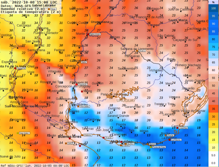 Probabilidad de tormentas y lluvias el jueves. Heladas el domingo