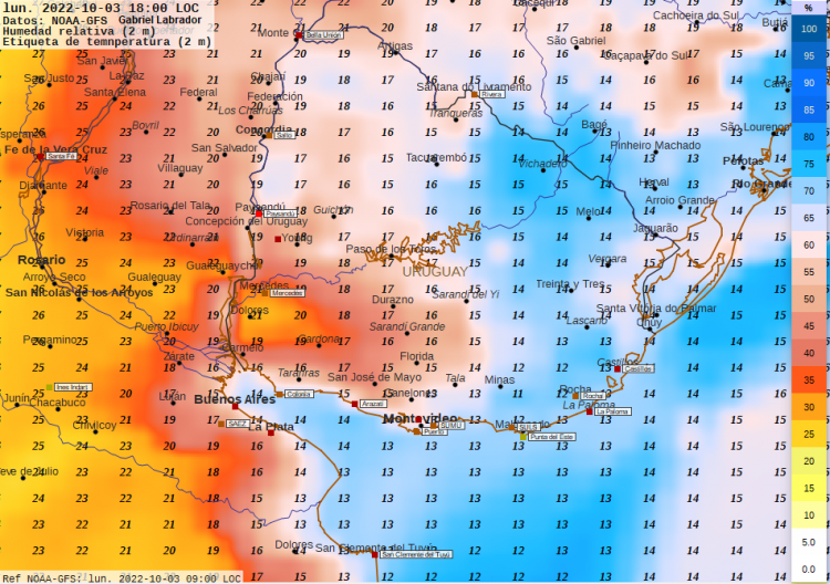 Probabilidad de tormentas y lluvias el jueves. Heladas el domingo