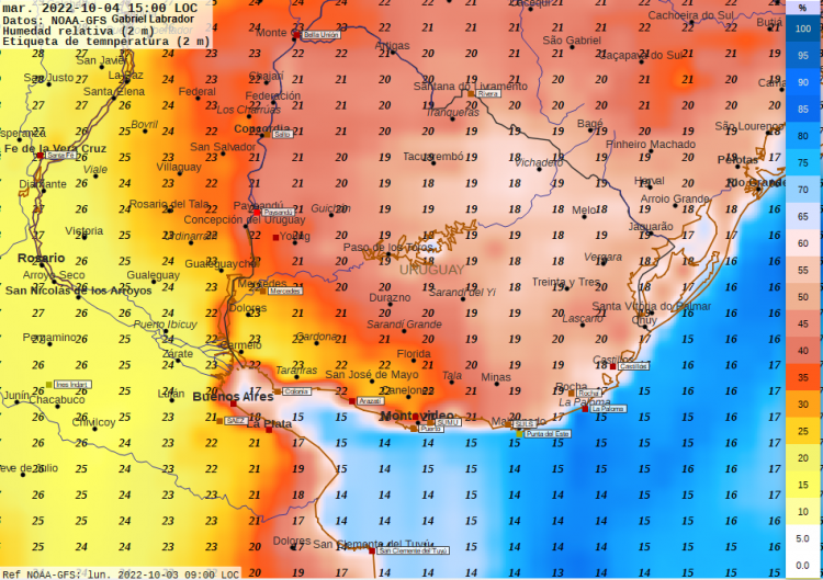Probabilidad de tormentas y lluvias el jueves. Heladas el domingo